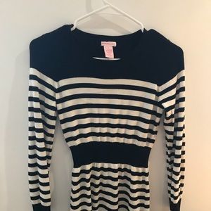 Black and white girls sweater dress